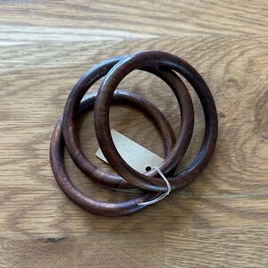 ZAD Brown Wooden Bangles